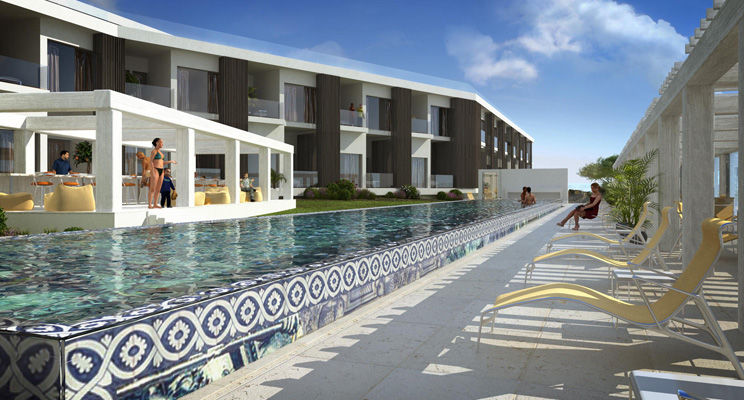 Evolutee Hotel Óbidos Kültér fotó The hotel's pool